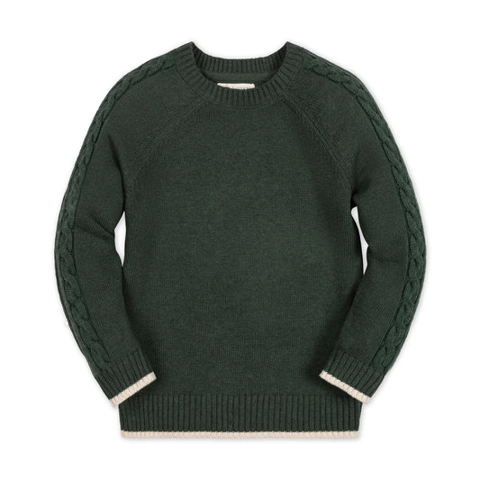 Hope & Henry Boys Organic Raglan Crew Neck Sweater