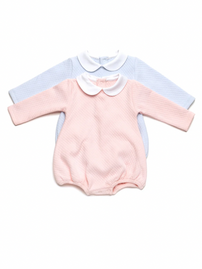 Milly Marie Boys Diamond Quilt Long Sleeve Bubble