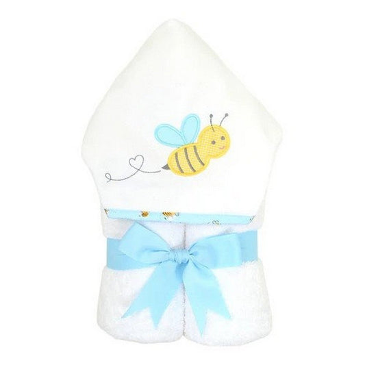 3 Marthas Baby Care Blue 3 Martha's Everykid Hooded Towel Bumble Bee