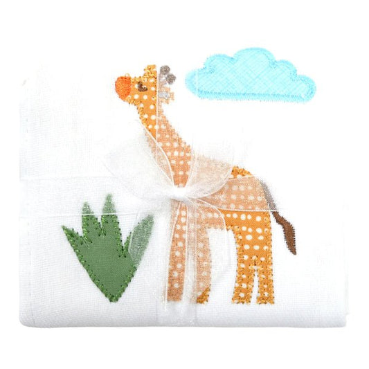 3 Martha's Giraffe Applique Burp Pad