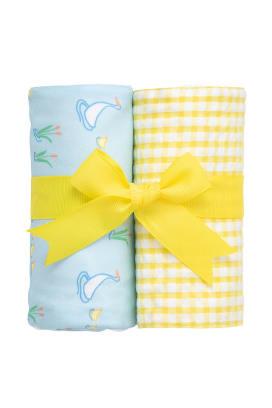 3 Marthas General 3 Martha's Set of 2 Fab Burps Yellow Duck