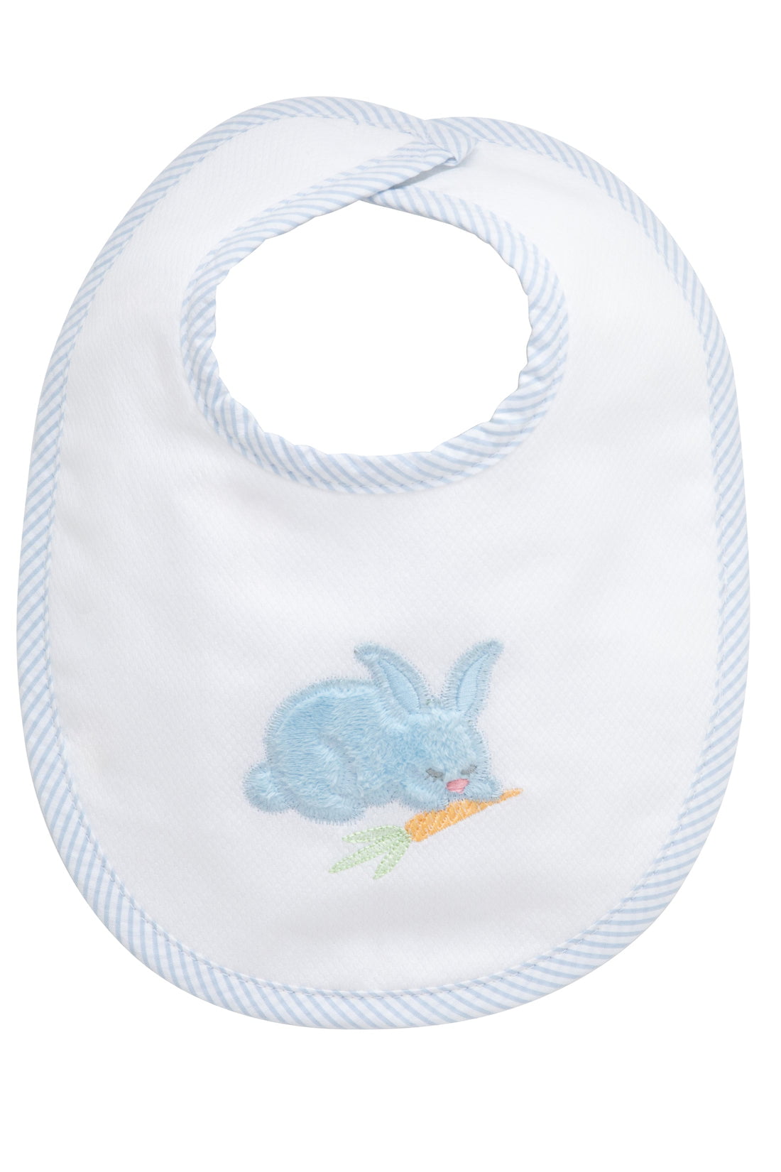 3 Marthas 3 Marthas Applique Basic Bib - Blue Bunny