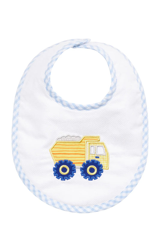 3 Marthas 3 Marthas Applique Basic Bib - Dump Truck