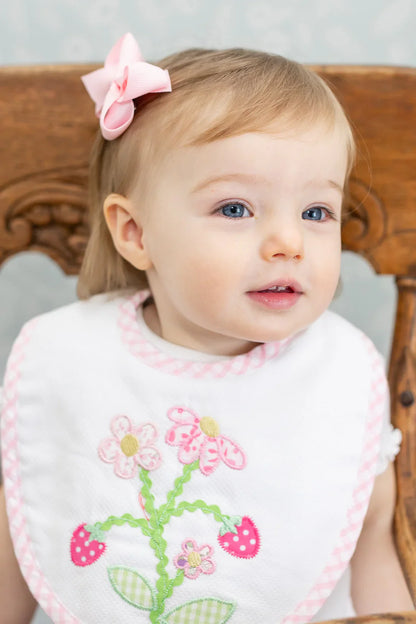 3 Marthas 3 Marthas Applique Basic Bib - Strawberry