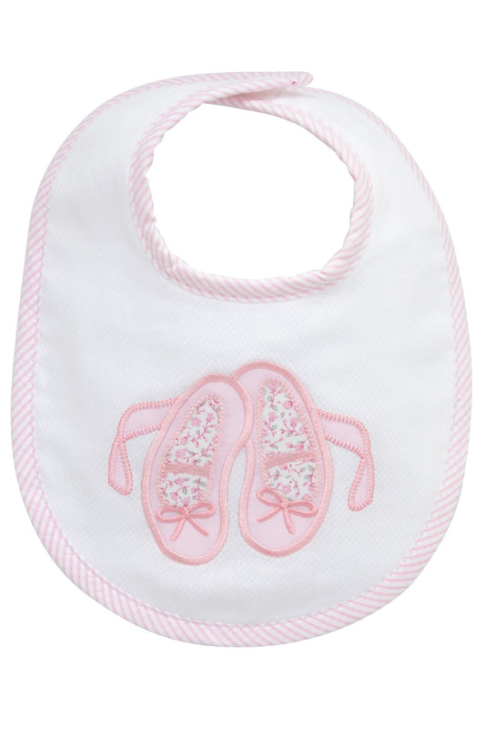 3 Marthas Ballet Shoes Applique Medium Bib