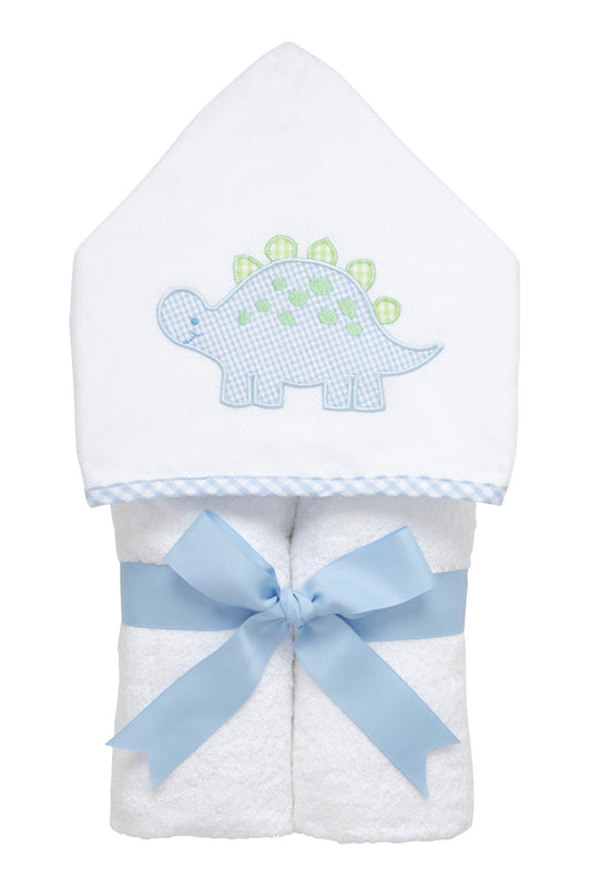 3 Marthas Blue Dino Everykid Towel