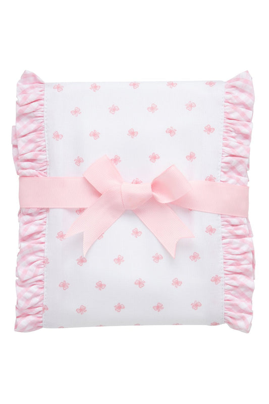 3 Marthas Bow Fancy Fabric Burp Pad