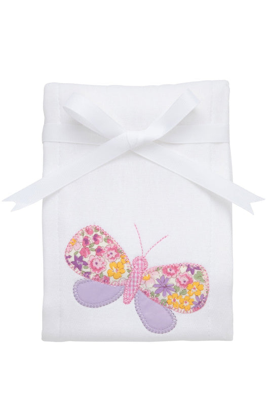 3 Marthas3 Marthas Butterfly Applique Burp ClothBabysupermarket