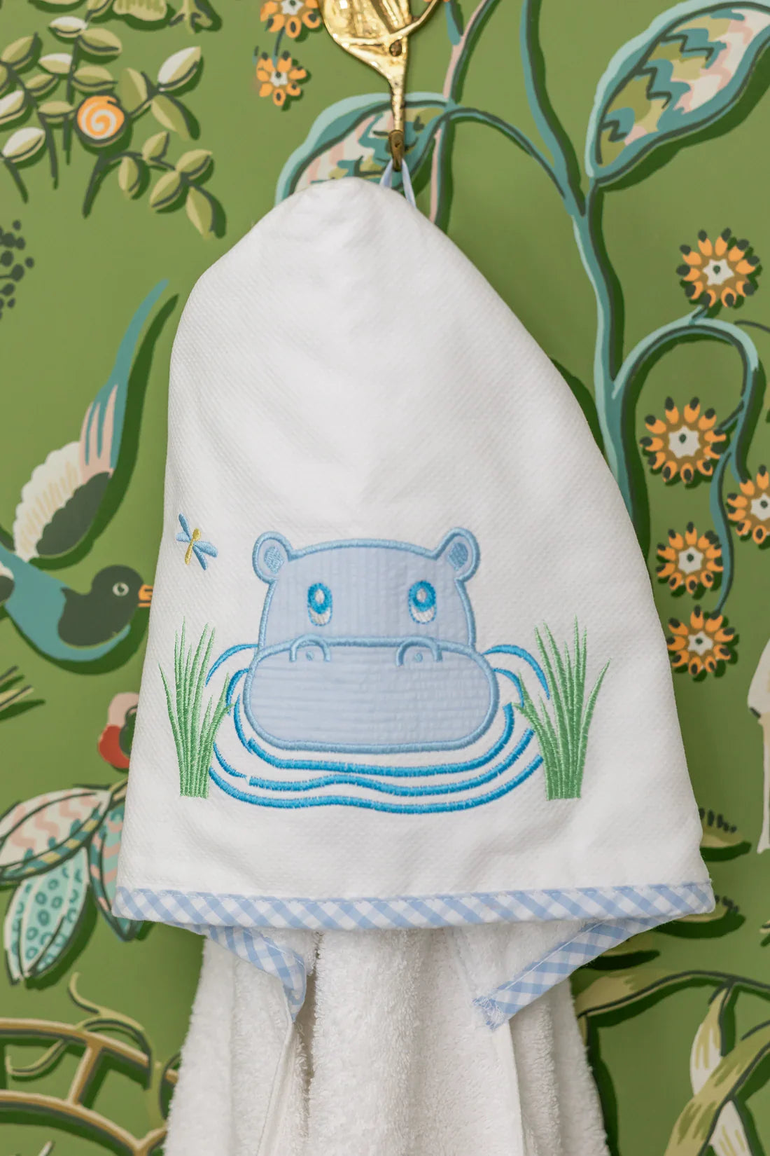 3 Marthas 3 Marthas Everykid Towel - Blue Hippo
