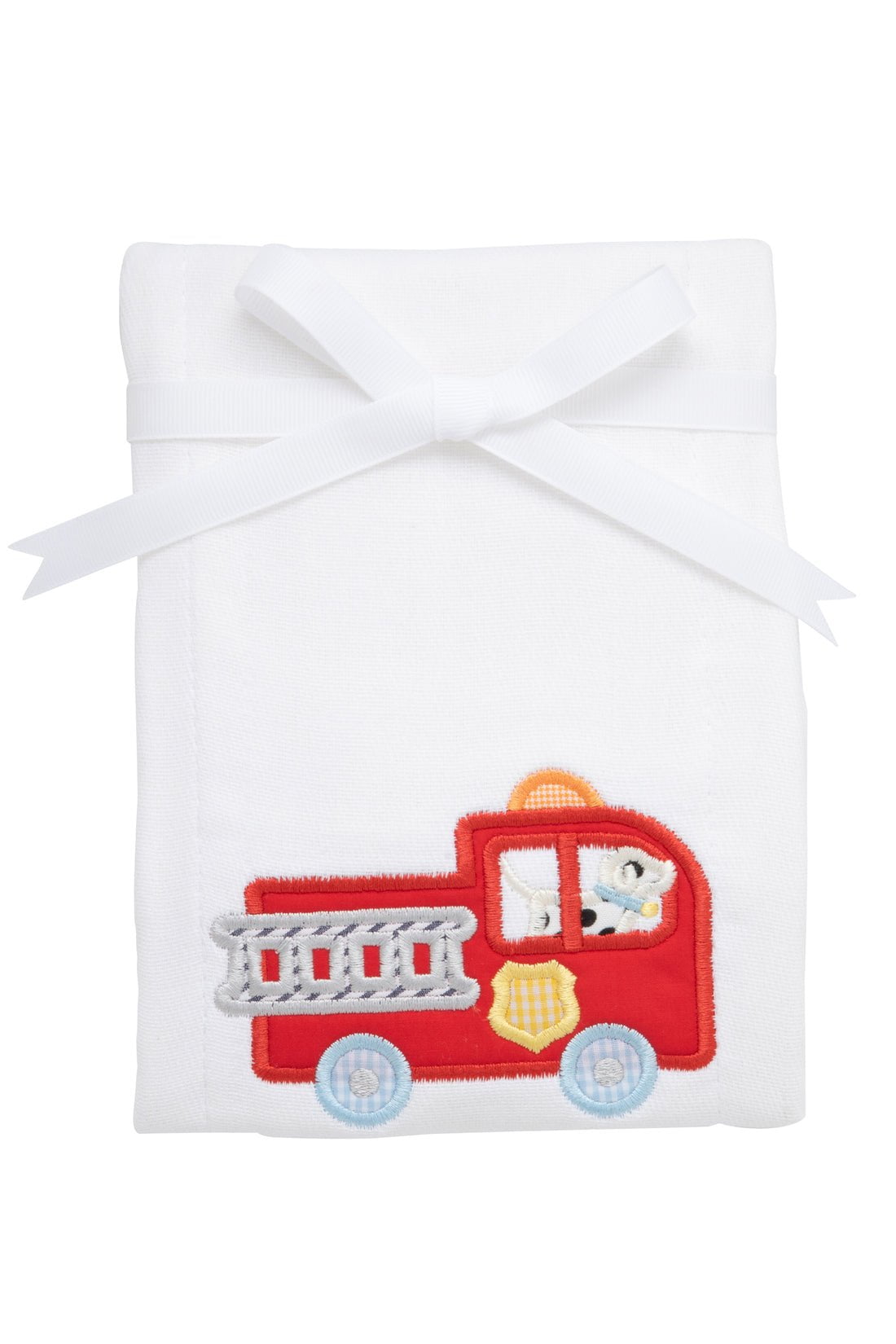 3 Marthas Apparel & Gifts 3 Marthas Firetruck Applique Burp Pad