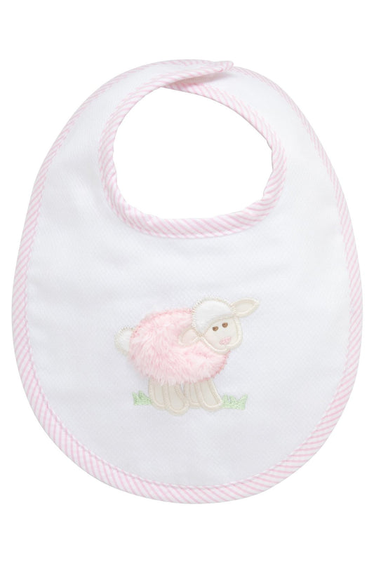 3 Marthas Apparel & Gifts Pink 3 Marthas Lamb Applique Burp Cloth