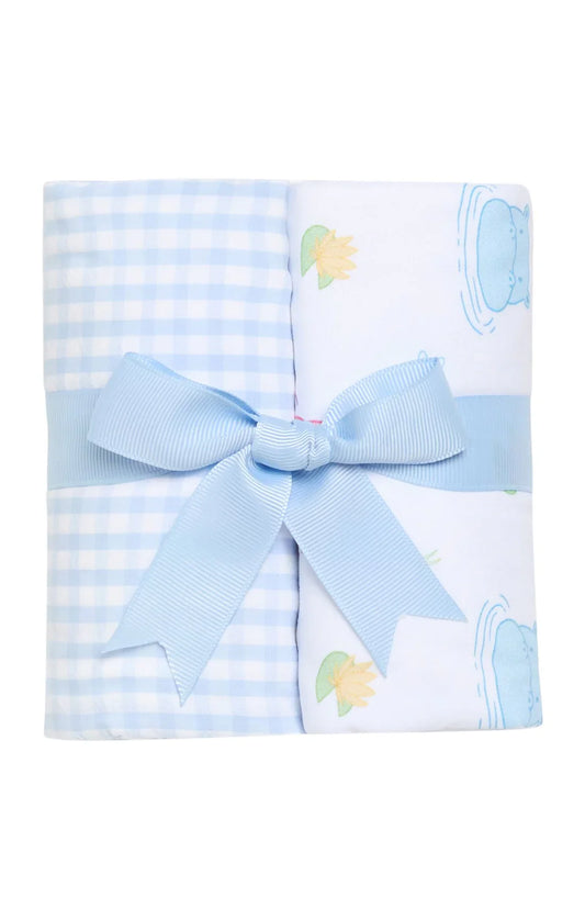 3 Marthas 3 Marthas Set of Two Burps - Blue Hippo