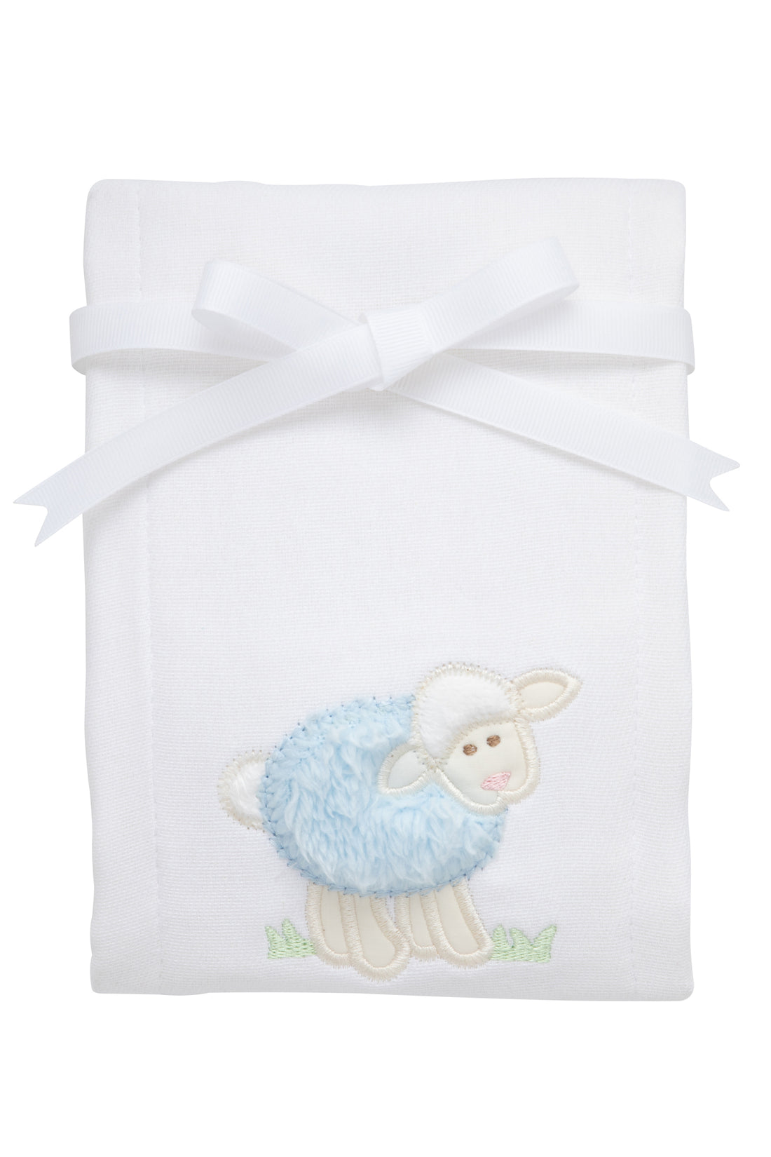 3 Marthas Lamb Applique Burp Cloth
