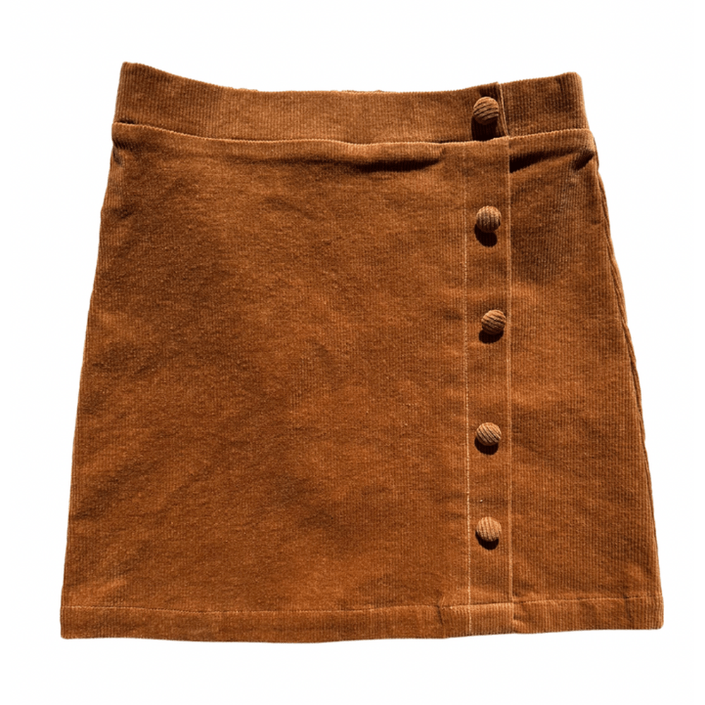 Pleat Reese Skirt Honey Cord