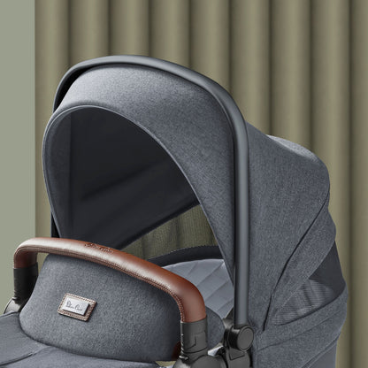 Silver Cross Wave Tandem Bassinet with Sustainable Fabrics