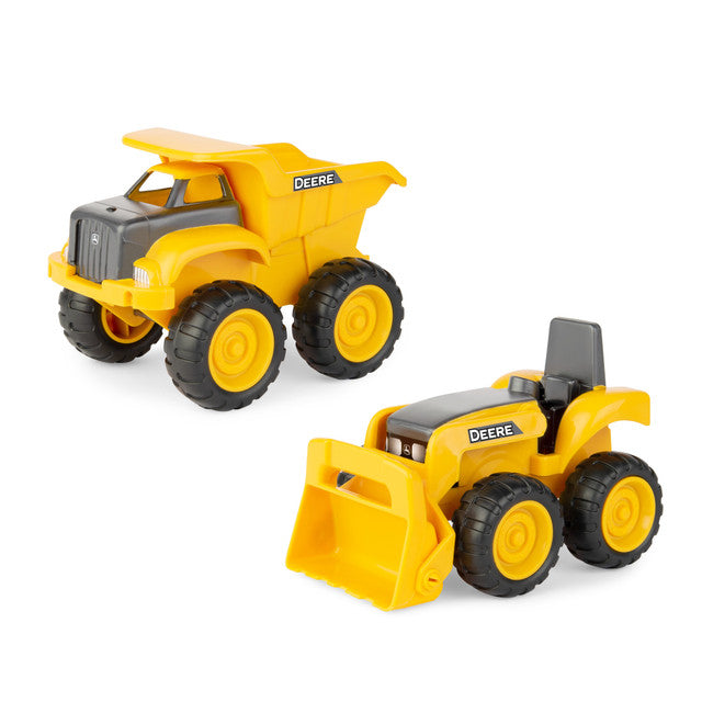 John Deere 6 Inch Sandbox Construction Loader and Dump Truck