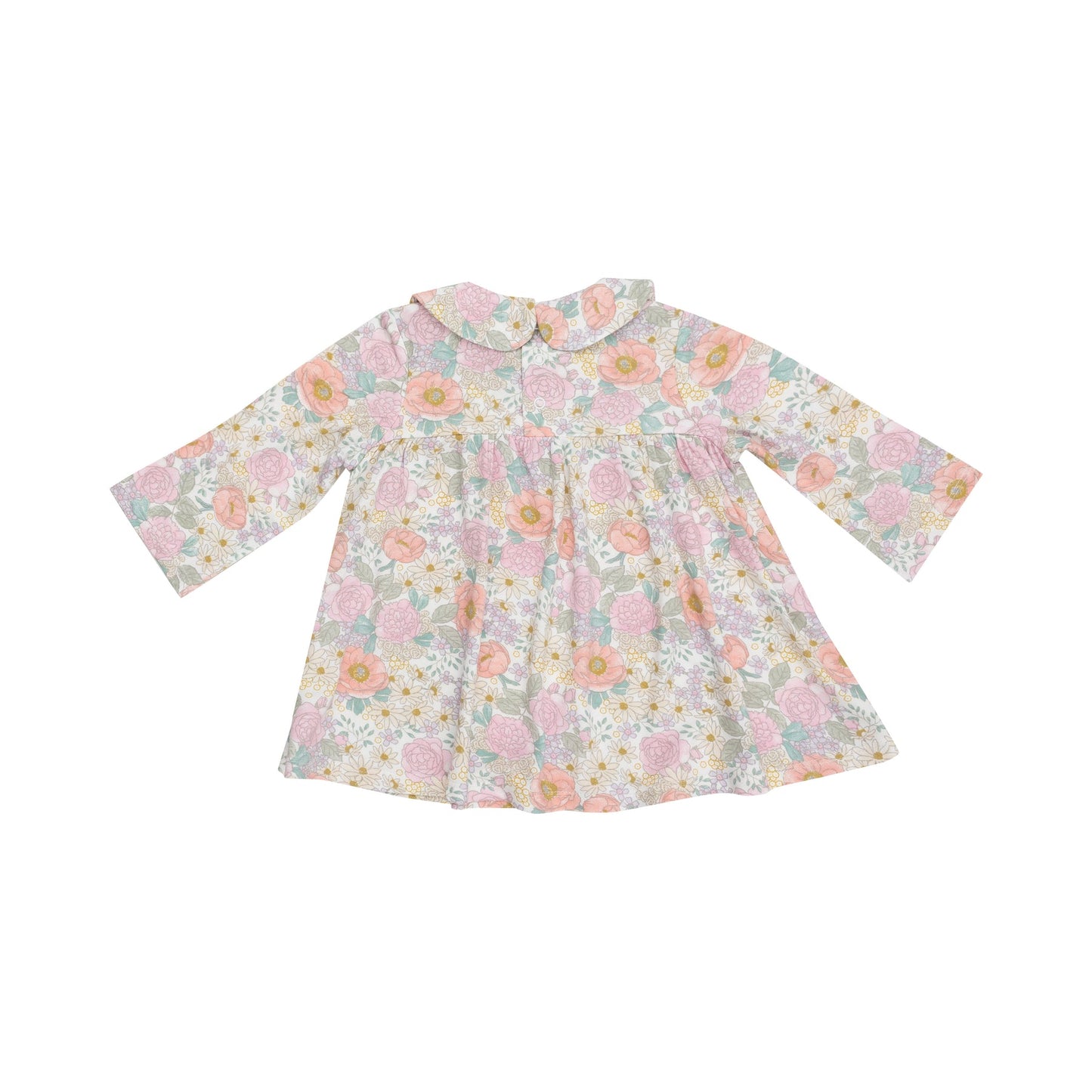 Angel Dear Peonies & Roses Peter Pan Collar Dress