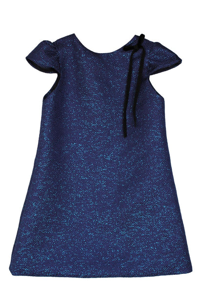 Susanne Lively Designs Navy Sparkle Aline with Sleeves