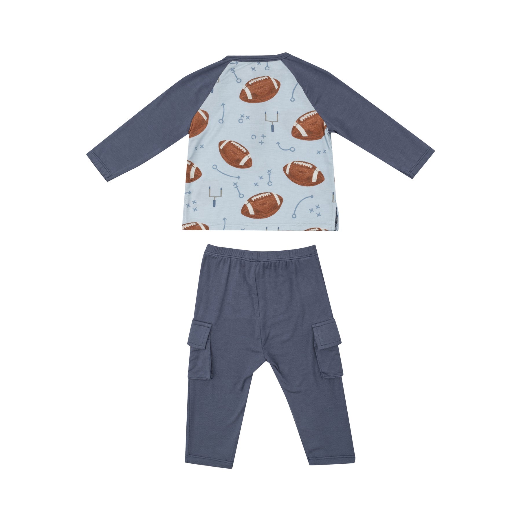 Angel Dear Footballs Blue Pant Set