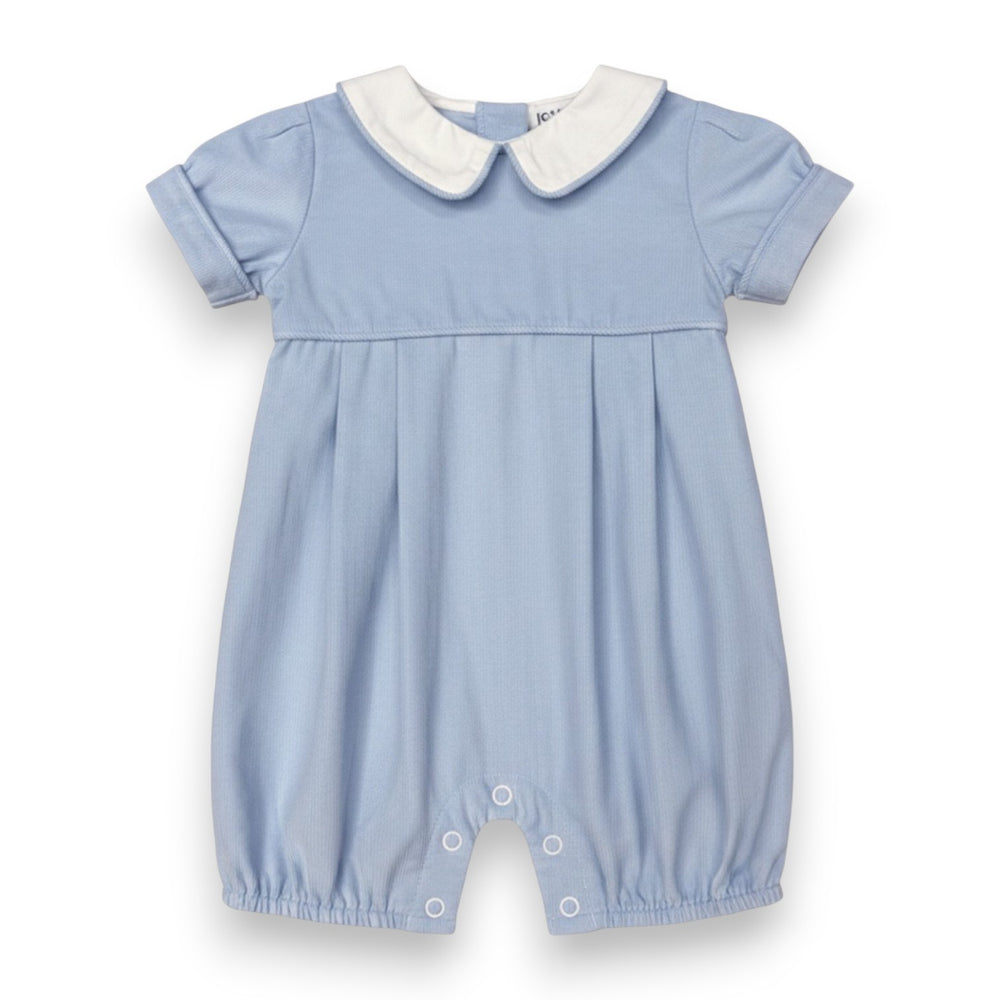 Ishtex Textile Products Boys Blue Corduroy Romper