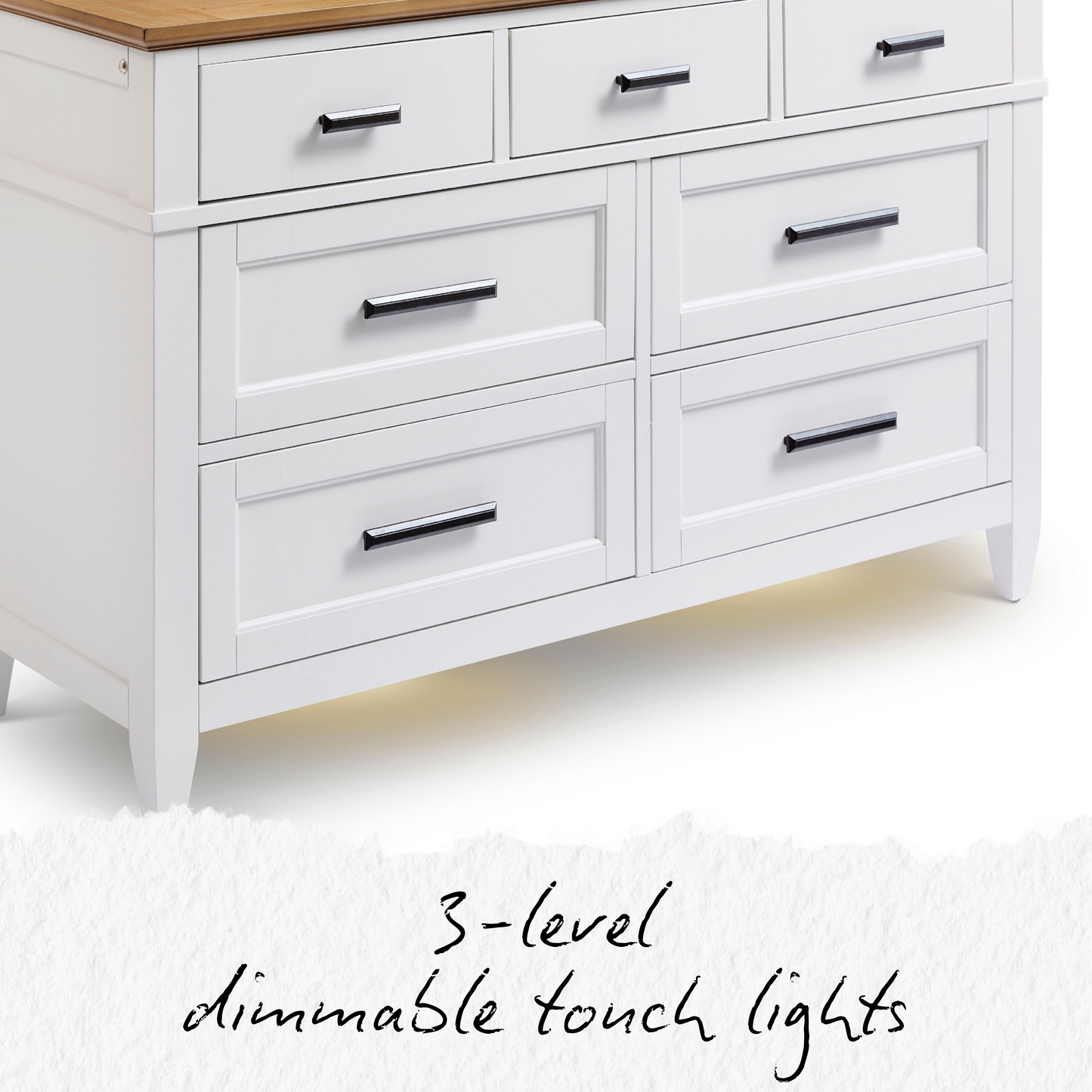 Parker House Artisan 7-Drawer Dresser with Lights
