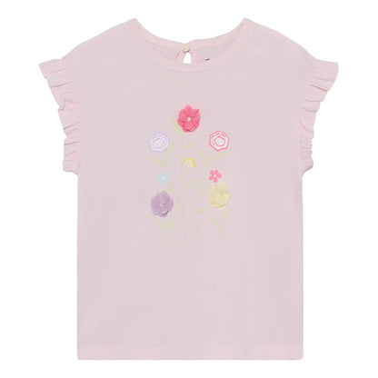 MinymoMinymo Girls 3-D Flower Frill ShirtBabysupermarket