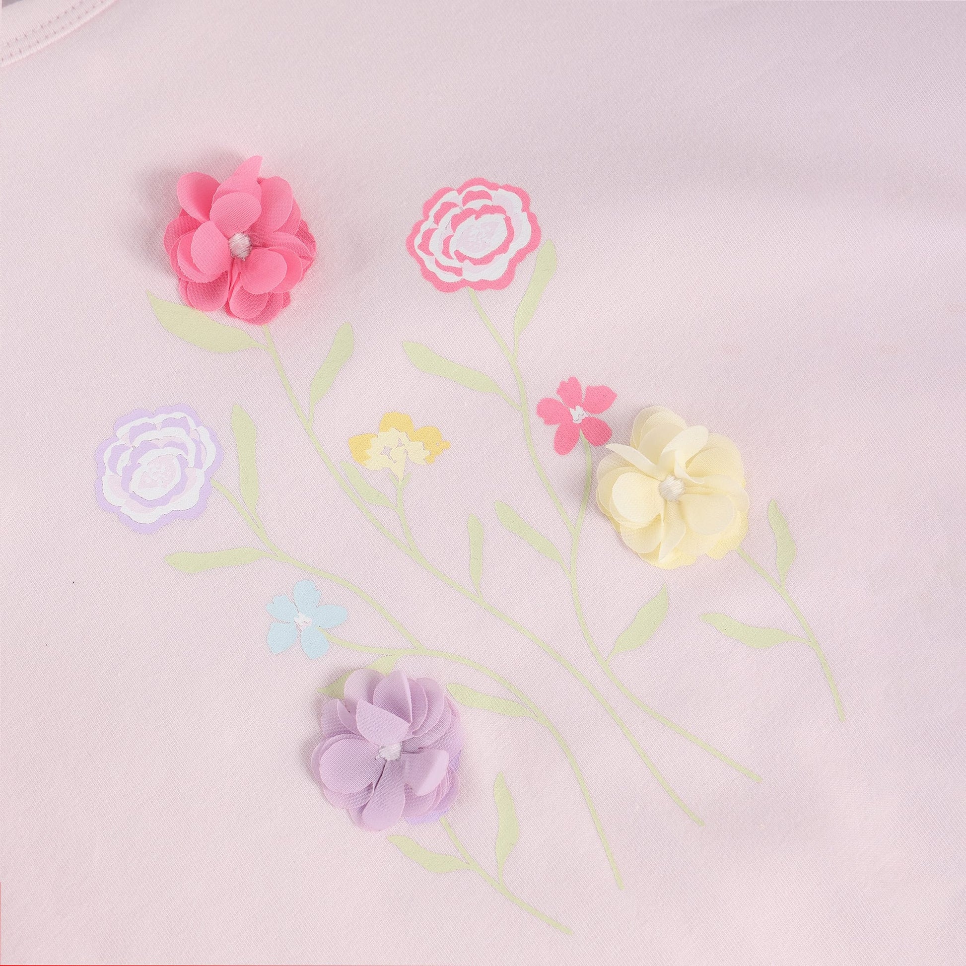 MinymoMinymo Girls 3-D Flower Frill ShirtBabysupermarket