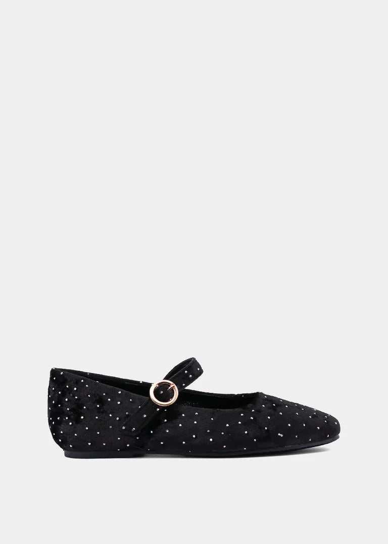 ShuShop Girls Annabelle Mini - Black Velvet