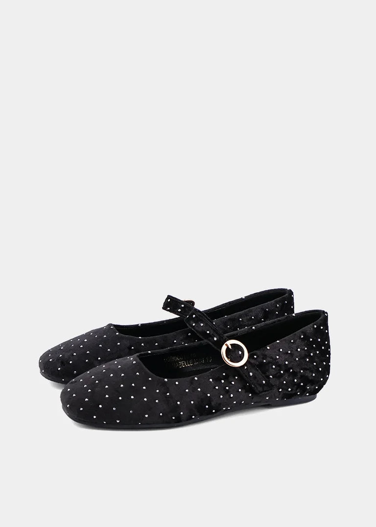 ShuShop Girls Annabelle Mini - Black Velvet