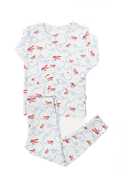 Uptown Baby Long Sleeve Pajamas - Airplanes