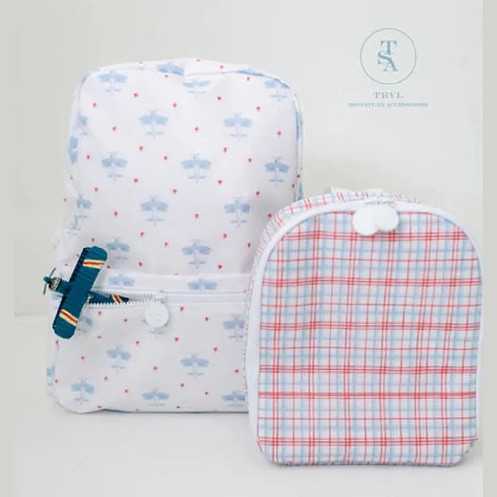 TRVL Design Bring It Lunch Bag - Classic Red Plaid babysupermarket