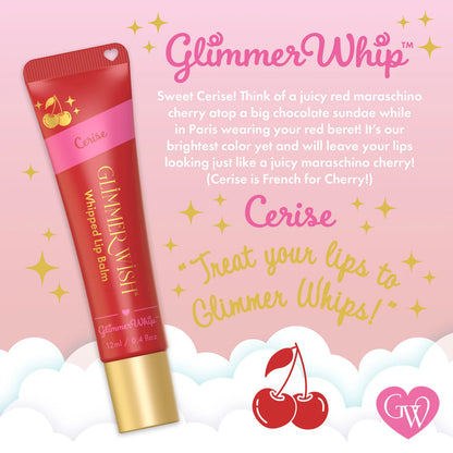 Glimmer Wish Whipped Lip Balm - Cerise