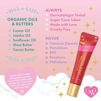 Glimmer Wish Whipped Lip Balm - Cerise