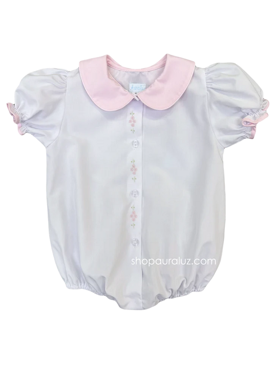 Auraluz Girls Button Front Bubble - Tiny Flowers