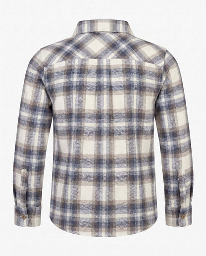Appaman Boys Flannel Shirt - Off White Plaid