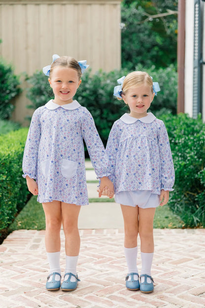 Proper Peony Long Sleeve Bloomer Set - Iris Garden