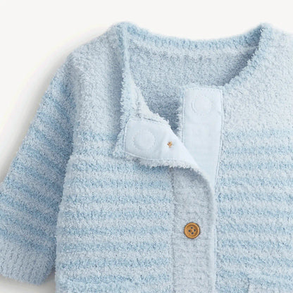 Magnetic Me Chenille Blue Sweater Romper