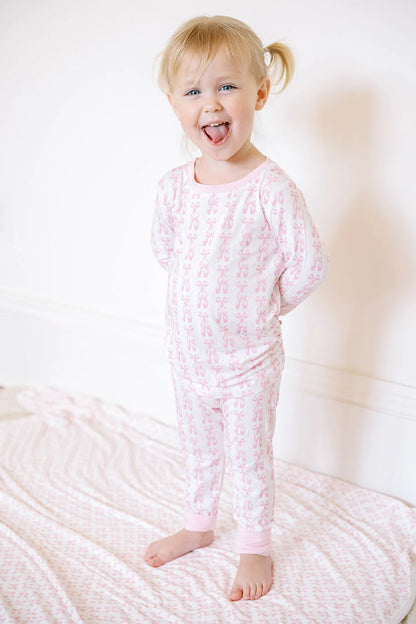 Uptown Baby Long Sleeve Pajamas - Ballet