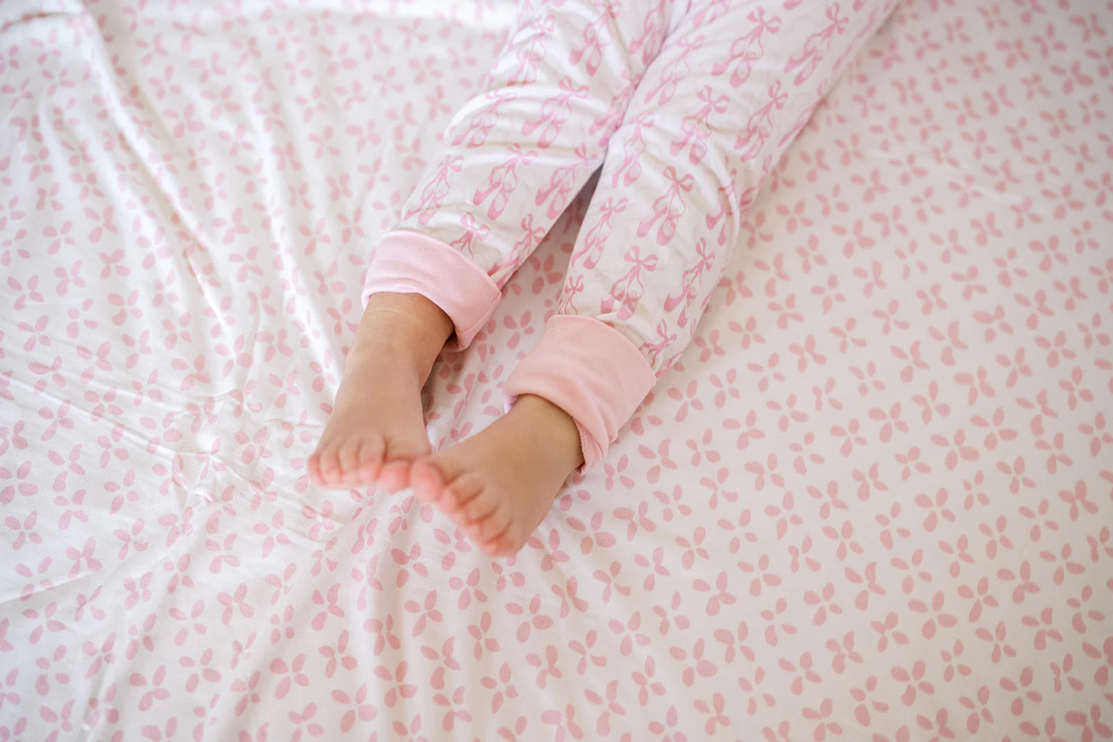 Uptown Baby Long Sleeve Romper - Ballet