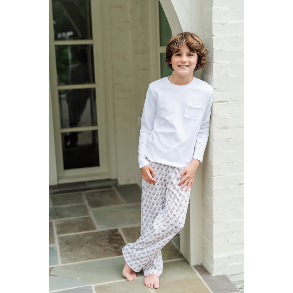 Lila and Hayes Festive Deer Beckett Hangout Pant