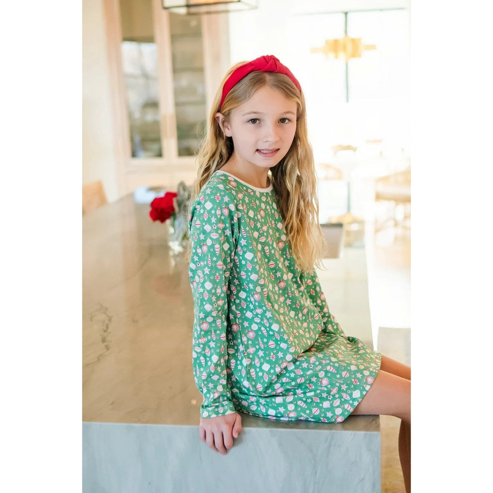 Lila and Hayes Retro Ornaments Berkeley Shirt Dress