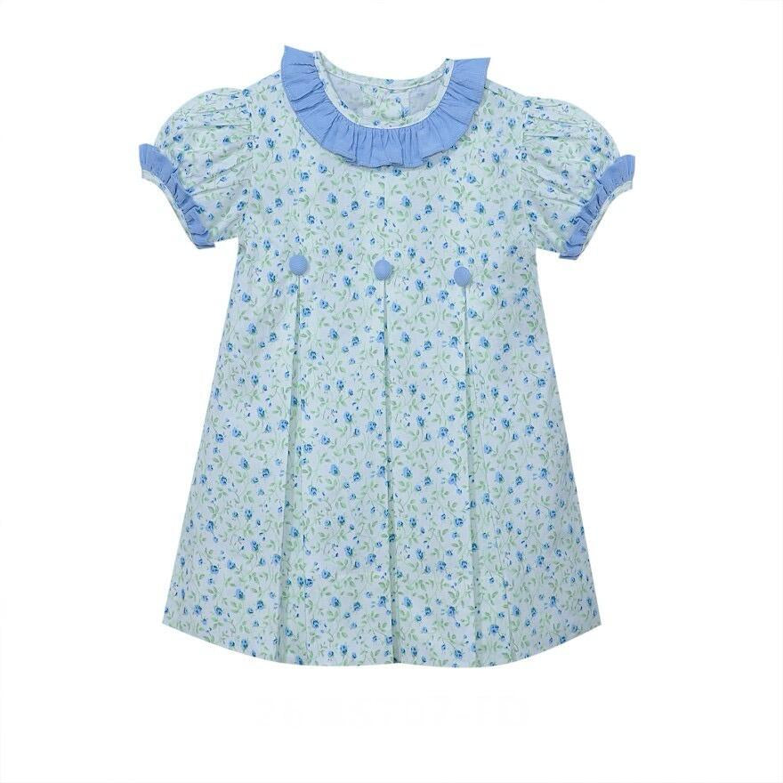 Baby Sen Blue Floral Elliott Dress