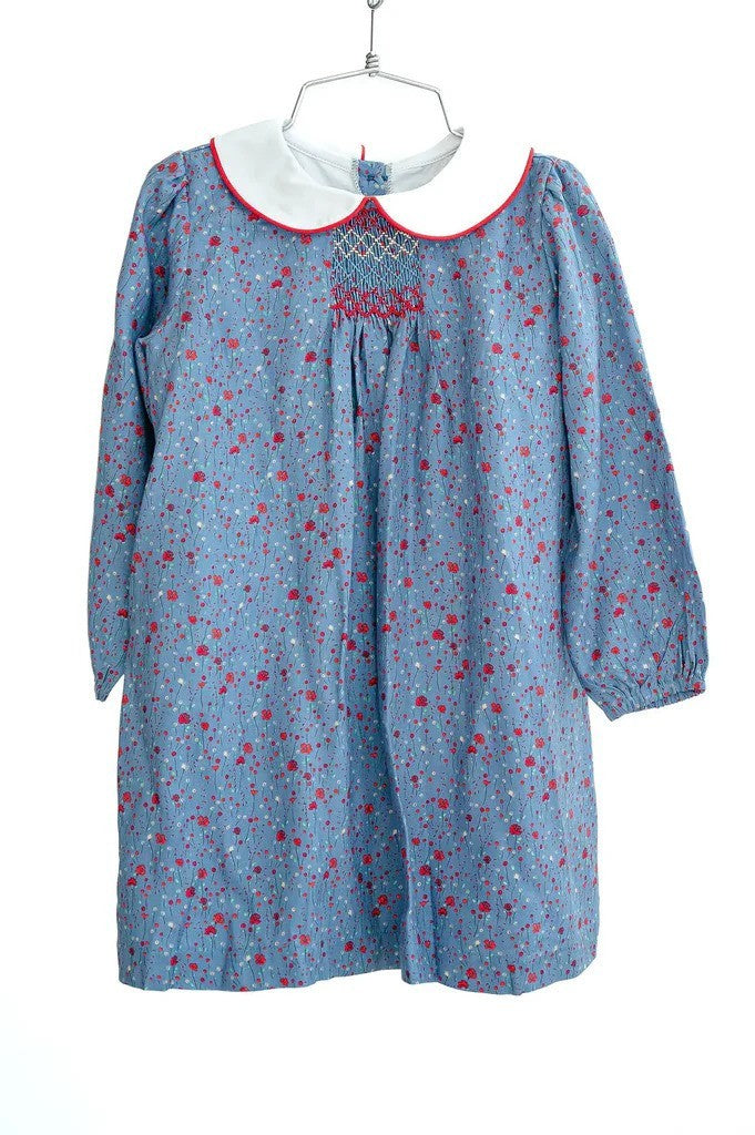 Ruth & Ralph Blue Floral Sadie Dress