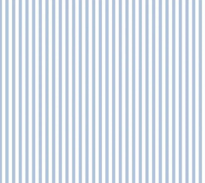 The Uptown Baby Crib Sheet Mini Stripe - Light Blue