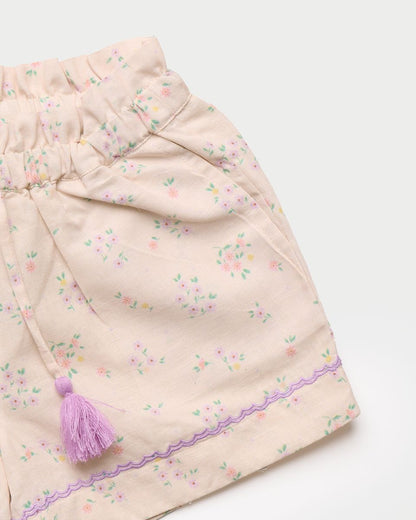 Early SundayEarly Sunday Girls Roman Shorts - Painted Bouquet PrintBabysupermarket