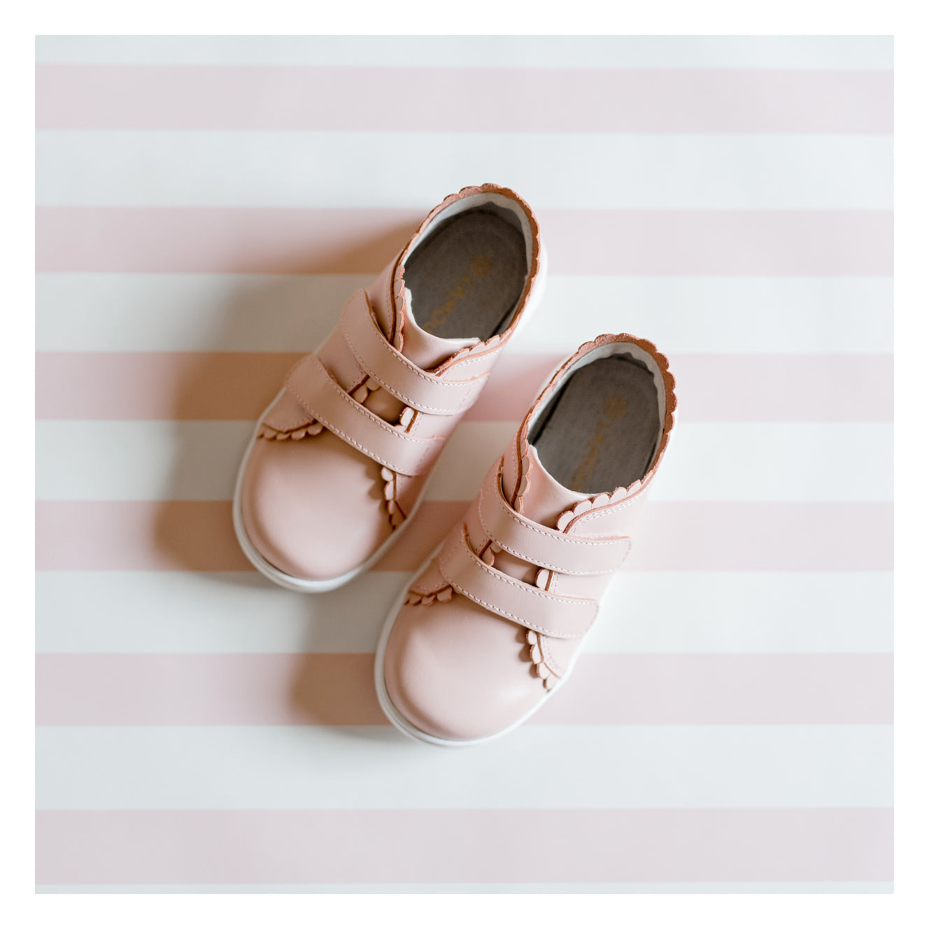 L'Amour Caroline Scalloped Sneaker