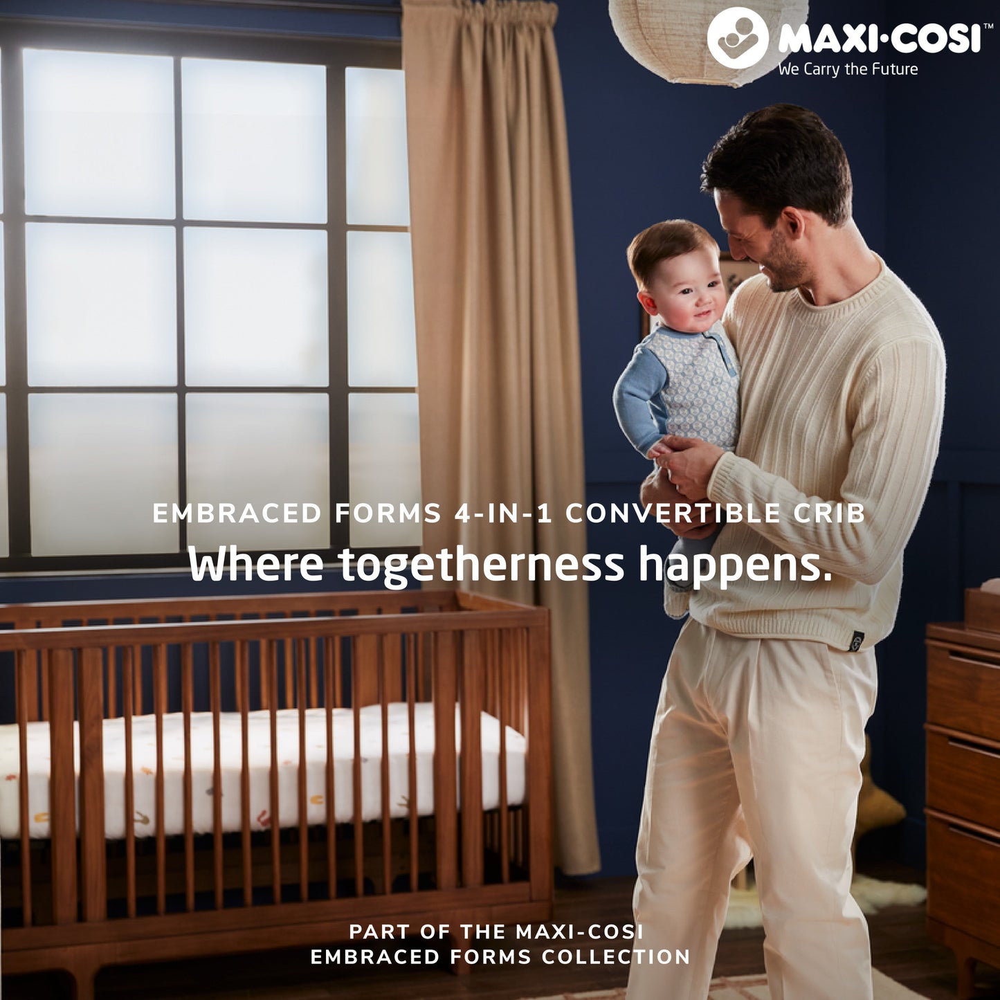 Maxi-Cosi Nursery Embraced Forms 4-in-1 Convertible Crib | PRESALE