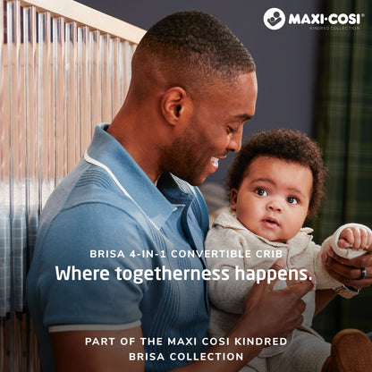Maxi-Cosi Nursery Brisa 4-in-1 Convertible Crib with Toddler Bed/Daybed Conversion Kit | PRESALE