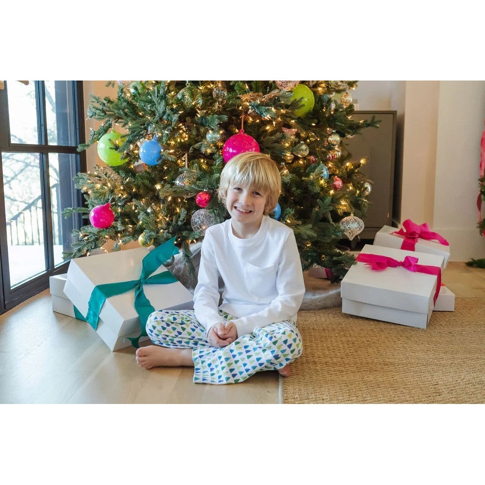 Lila and Hayes Christmas Tree Cool Beckett Hangout Pant