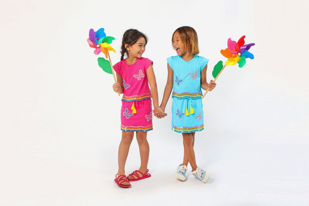 Haven Girl Butterfly Bliss Butterfly Cap Tee
